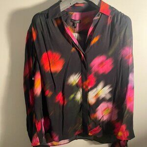 Aubrey Floral Print Button-Up Top rag & bone